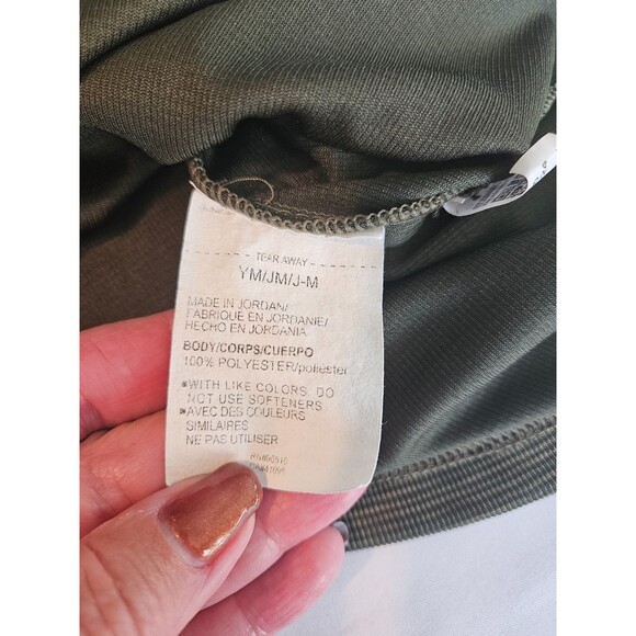 Youth Medium Under Armour Tech Tee Olive Green Short Sleeve - Picture 6 of 7